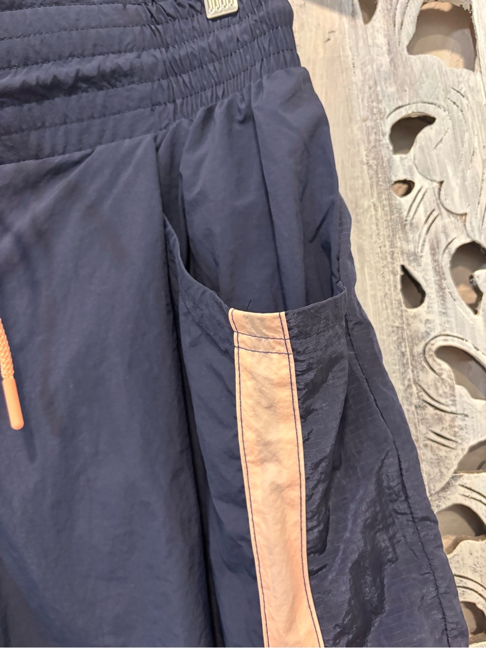 FP Movement Champ Is Here Navy/Pink Nylon Track Pants - Picture 8 of 11